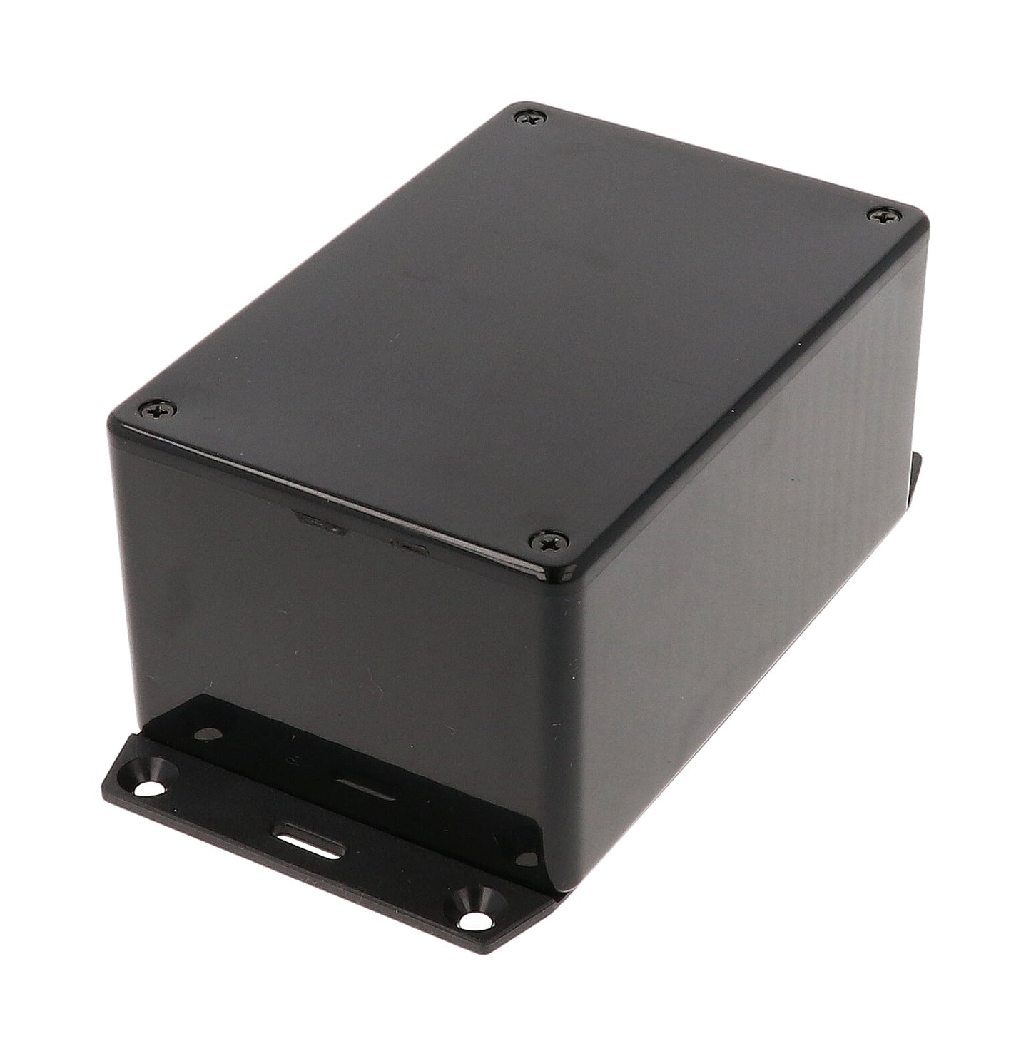 Hammond 1591TF2BK ABS Plastic Enclosure with Flange, Black (4.7" x 3.2" x 2.2")