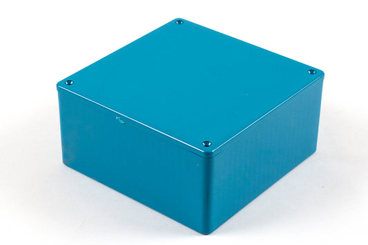 Hammond 1591UBU ABS Plastic Enclosure, Blue, Card Guides, Lap-Joint, IP54, UL94 V-0