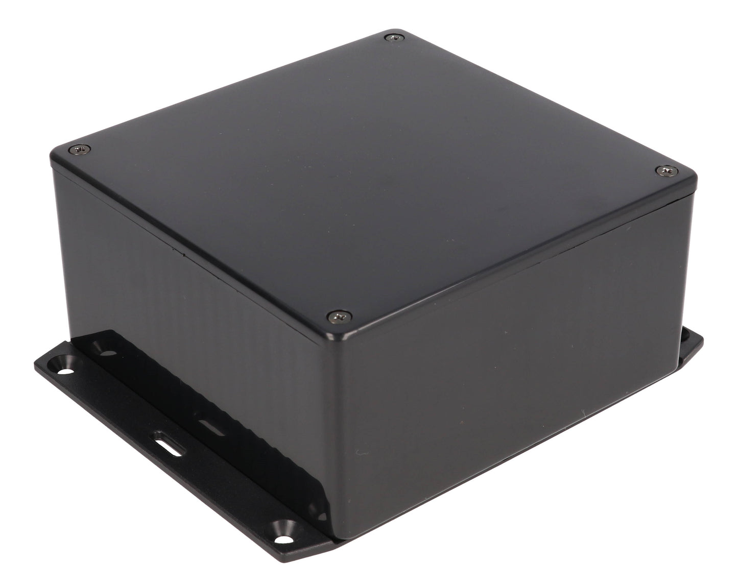 Hammond 1591UF2BK Black ABS Plastic Enclosure with Flange 4.7" x 4.7" x 2.2"