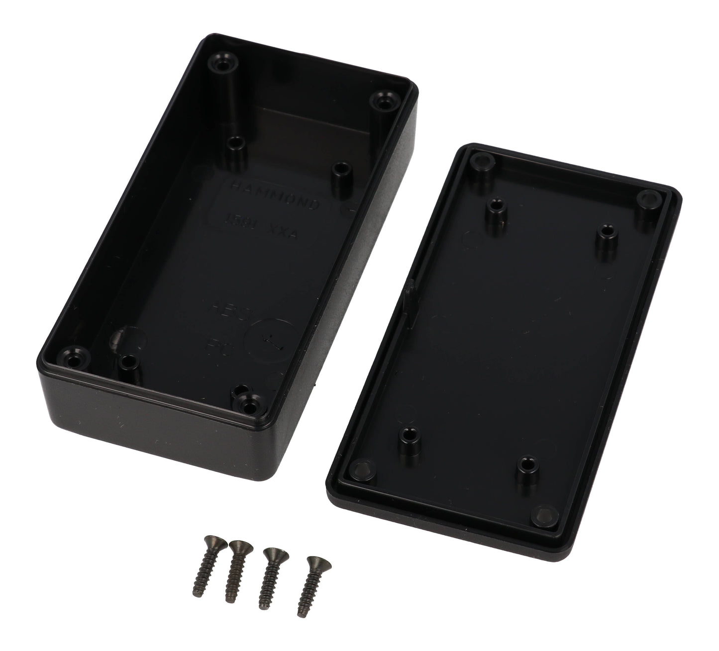 Hammond 1591XXASBK Black ABS Plastic Enclosure 3.9" x 2" x 0.8"