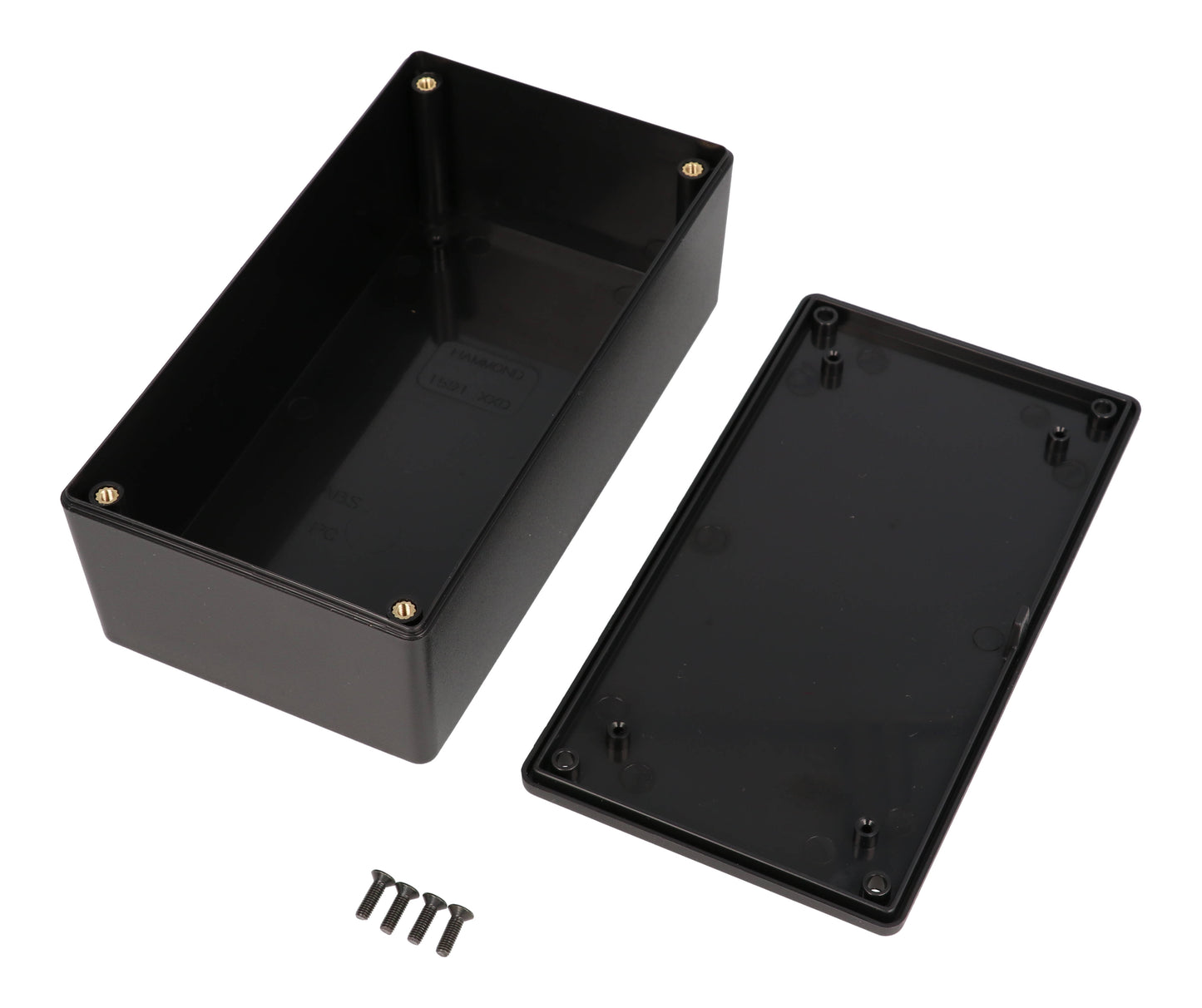 Hammond 1591XXDBK Black ABS Plastic Enclosure 6" x 3.2" x 1.8"