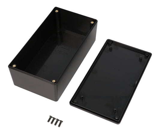 Hammond 1591XXDBK Black ABS Plastic Enclosure 6" x 3.2" x 1.8"