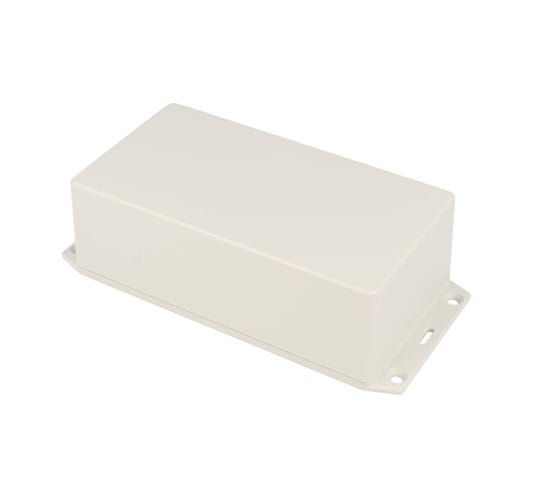 Hammond 1591XXDFLGY ABS Plastic Enclosure, Gray, Flanged Lid, PCB Standoffs, Tongue-And-Groove, IP54, UL94 V-0