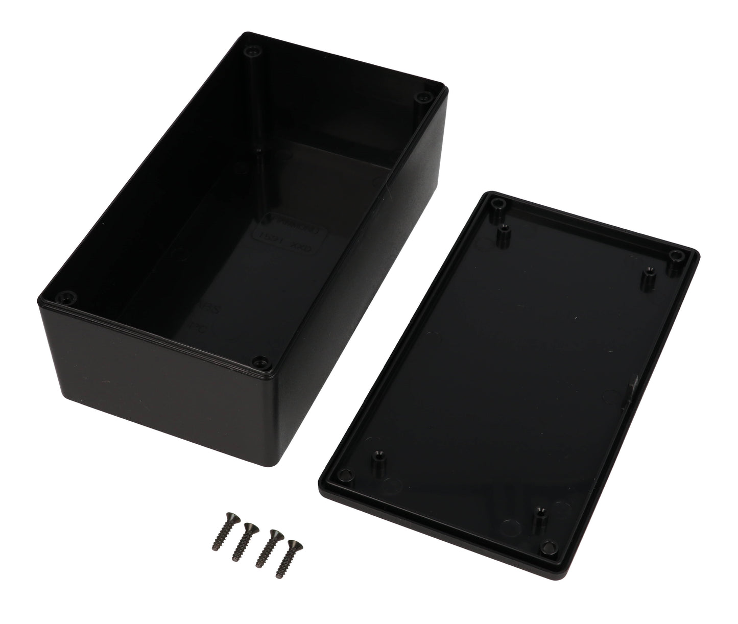 Hammond 1591XXDSBK Black ABS Plastic Enclosure 6" x 3.2" x 1.8"