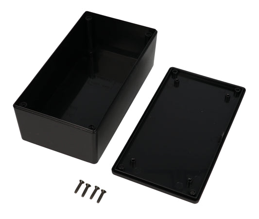 Hammond 1591XXDSBK Black ABS Plastic Enclosure 6" x 3.2" x 1.8"