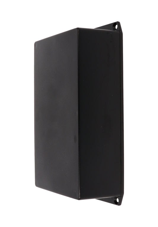 Hammond 1591XXEFLBK ABS Plastic Enclosure, Black, Flanged Lid, PCB Standoffs, Tongue-And-Groove, IP54, UL94 V-0