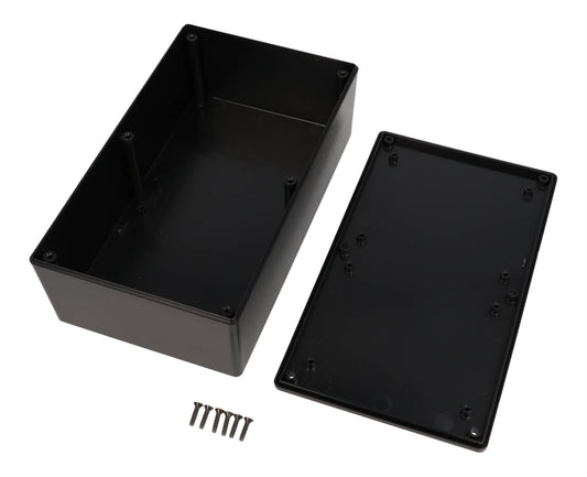 Hammond 1591XXESBK Black ABS Plastic Enclosure 7.6" x 4.4" x 2.2"