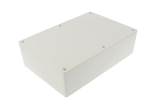 Hammond 1591XXFGY ABS Plastic Enclosure, Gray, PCB Standoffs, Tongue-And-Groove, IP54, UL94 V-0