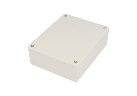 Hammond 1591XXGGY ABS Plastic Enclosure, Gray, PCB Standoffs, Tongue-And-Groove, IP54, UL94 V-0