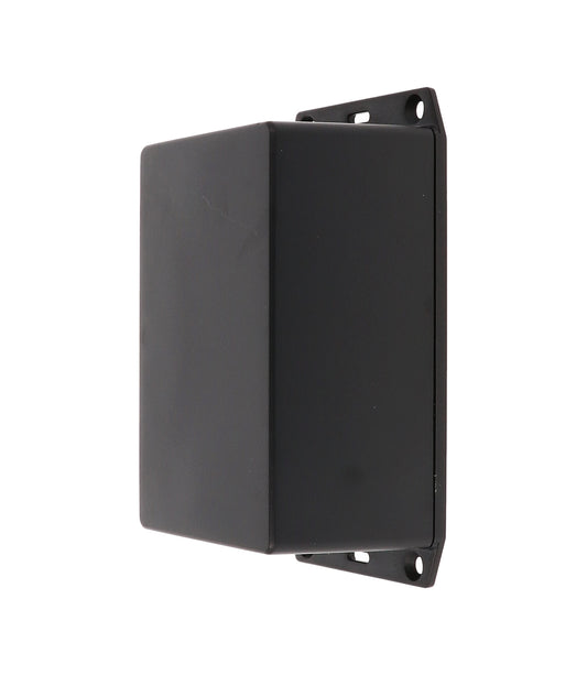 Hammond 1591XXTFLBK ABS Plastic Enclosure, Black, Flanged Lid, PCB Standoffs, Tongue-And-Groove, IP54, UL94 V-0