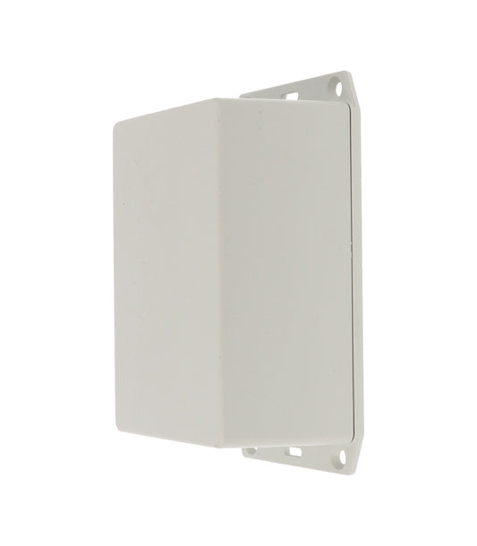 Hammond 1591XXTFLGY ABS Plastic Enclosure, Gray, Flanged Lid, PCB Standoffs, Tongue-And-Groove, IP54, UL94 V-0