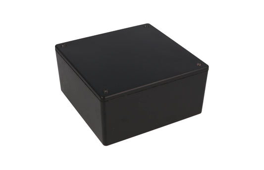 Hammond 1591XXUBK ABS Plastic Enclosure, Black, PCB Standoffs, Tongue-And-Groove, IP54, UL94 V-0