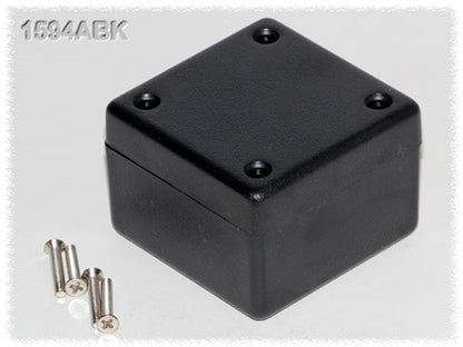 Hammond 1594ABK Black ABS Plastic Enclosure 2.2" x 2.2" x 1.1"
