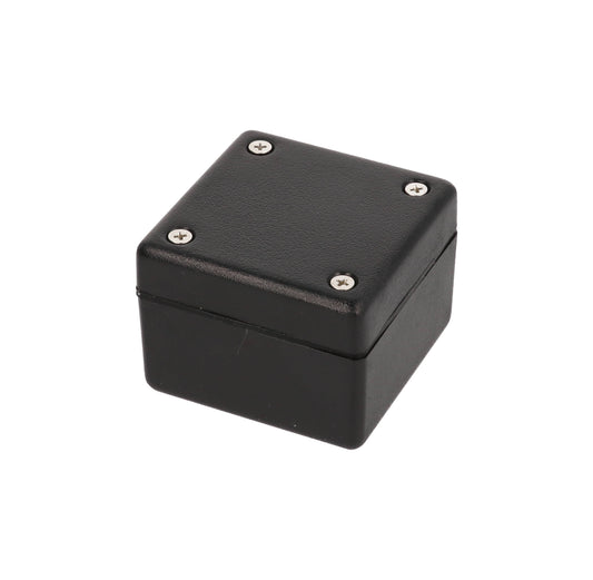 Hammond 1594AWBK 1594 Series Heavy Duty Watertight Flame Retardant ABS Enclosure, IP66, 2.2" x 2.2" x 1.57", Black.