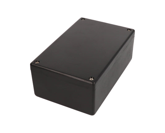 Hammond 1594EBK Black ABS Plastic Enclosure 6.6" x 4.2" x 2.1"