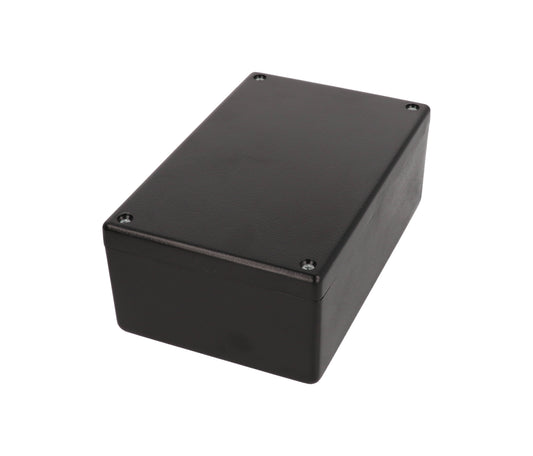 Hammond 1594ESBK Black ABS Plastic Enclosure 6.6" x 4.2" x 2.1"