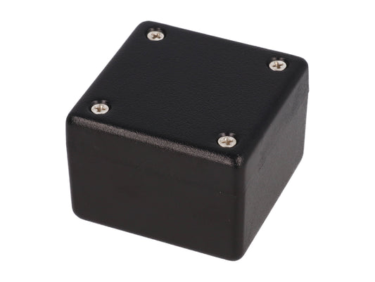 Hammond 1594RABK 1594R Series EMI/RFI Shielded ABS Enclosure With Copper Conductive Coating, IP54, 2.2" x 2.2" x 1.1", Black.