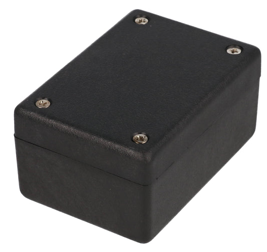 Hammond 1594RFIBBK 1594RFI Series EMI/RFI Shielded Conductive ABS Enclosure, IP54, 3.19" x 2.2" x 1.57", Black.