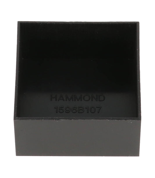 Hammond 1596B107-10 1596 Series Black ABS Plastic Potting Box, One-Piece No-Lid Design, 40 mm x 40 mm x 20 mm, 10-Pack.