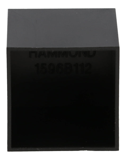 Hammond 1596B112-10 1596 Series Black ABS Plastic Potting Box, One-Piece No-Lid Design, 25 mm x 25 mm x 25 mm, 10-Pack.