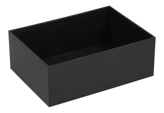 Hammond 1596B115-5 1596 Series Black ABS Plastic Potting Box, One-Piece No-Lid Design, 89 mm x 64 mm x 33 mm, 5-Pack.