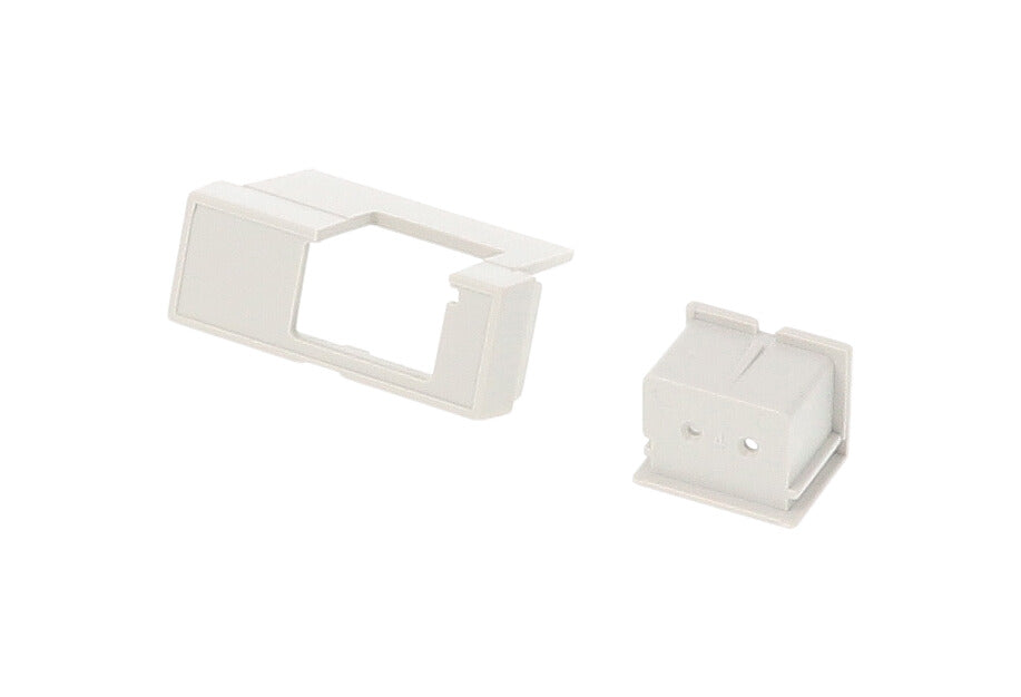 Hammond 1597D2MBC 1597DM Series Terminal Cover With Bus Connector, Compatible With DIN 2 DIN Rail Enclosures.
