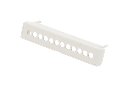 Hammond 1597D4MTC6 1597DM Series Terminal Cover With Holes, Compatible With DIN 4 DIN Rail Enclosures.