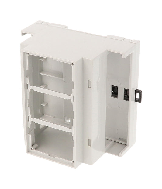 Hammond 1597DIN5MH53 1597DM Series DIN Rail Mounted PPO Thermoplastic Enclosure, Open Top, Open Terminals, 90 mm x 88 mm x 58 mm.