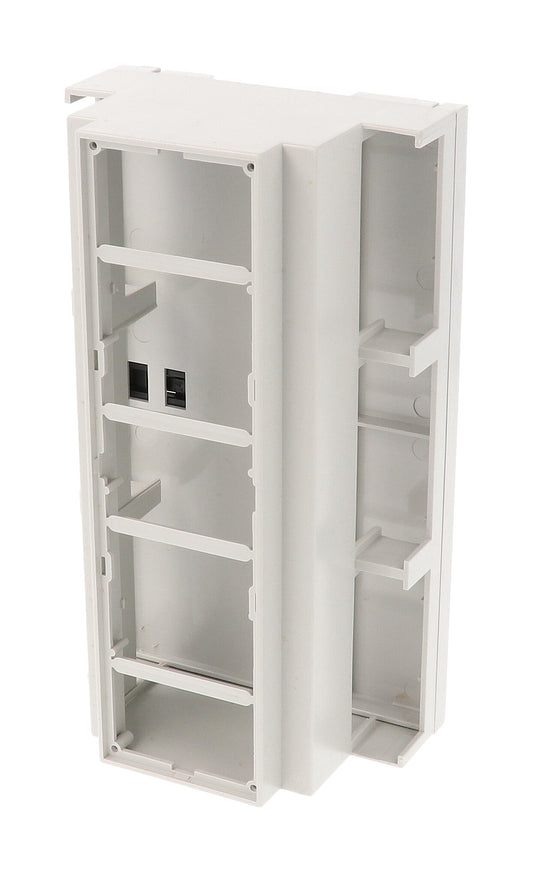 Hammond 1597DIN9MDH53 1597DM Series DIN Rail Mounted PPO Thermoplastic Enclosure, Open Top, Open Terminals, 90 mm x 159 mm x 58 mm.