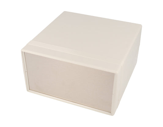 Hammond 1598ESGY 1598 Series General Purpose ABS Instrument Enclosure with Aluminum End Panels, 6.3" x 6.26" x 3.35", Gray.