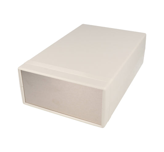 Hammond 1598GSGY 1598 Series General Purpose ABS Instrument Enclosure with Aluminum End Panels, 9.84" x 6.26" x 2.95", Gray.