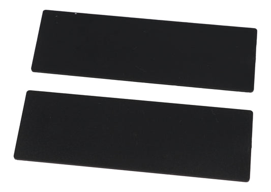 Hammond 1598PLBBK Black Plastic End Panel Pair for 1598B Series Instrument Enclosures.