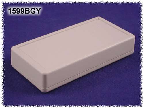 Hammond 1599BGY ABS Plastic Hand Held Enclosure, Gray (5.1" x 2.6" x 1")