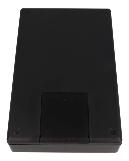 Hammond 1599KBKBAT 1599 Series ABS Hand Held Enclosure with Battery Door, 8.66" x 5.51" x 1.57", Black.