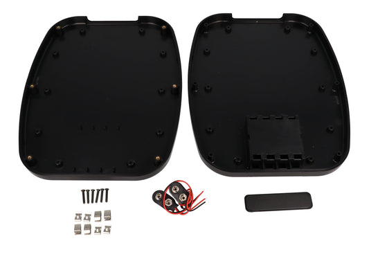 Hammond 1599TABLBKBAT 1599TAB Series ABS Tablet Enclosure with Battery Compartment, 9.45" x 7.48" x 1.18", Black.
