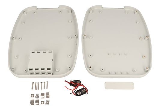 Hammond 1599TABLGYBAT 1599TAB Series ABS Tablet Enclosure with Battery Compartment, 9.45" x 7.48" x 1.18", Gray.
