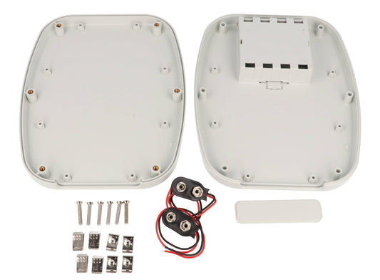 Hammond 1599TABMGYBAT 1599TAB Series ABS Tablet Enclosure with Battery Compartment, 6.69" x 5.31" x 1.06", Gray.