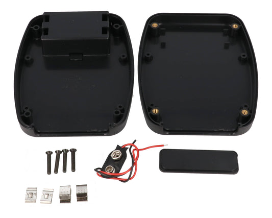 Hammond 1599TABSBKBAT 1599TAB Series ABS Tablet Enclosure with Battery Compartment, 4.72" x 3.74" x 1.06", Black.