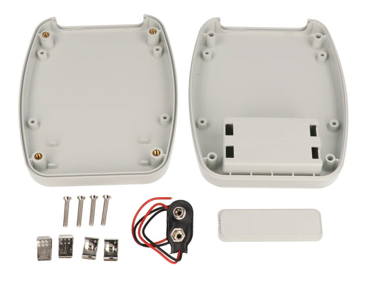 Hammond 1599TABSGYBAT 1599TAB Series ABS Tablet Enclosure with Battery Compartment, 4.72" x 3.74" x 1.06", Gray.