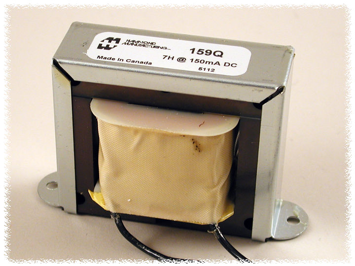 Hammond 159Q Choke 7H 150mA DC 100 Ohms Chassis Type
