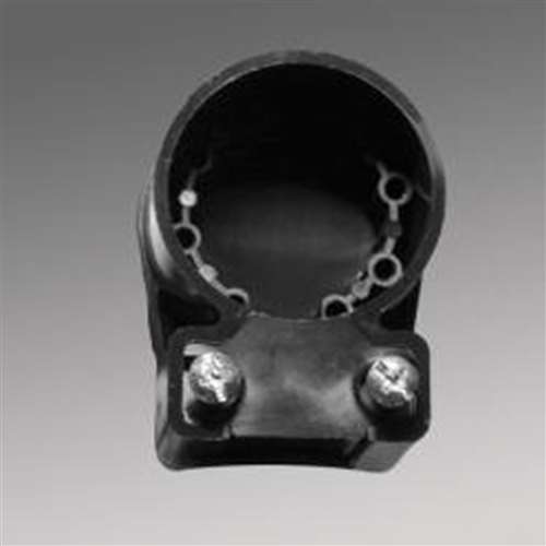 Marinco 15RA Right Angle Adapter with Cord Grip, Black