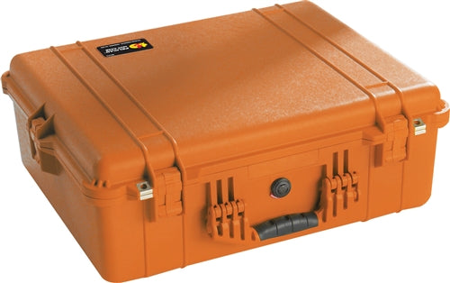 Pelican 1600NF Protector Case with No Foam (Empty), Orange (ID 21.51"L x 16.54"W x 7.99"D) Mfr# 1600-001-150