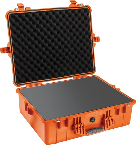 Pelican 1600 Protector Case with Foam, Orange (ID 21.51"L x 16.54"W x 7.99"D) Mfr# 1600-000-150