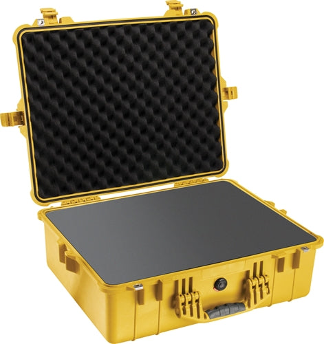 Pelican 1600 Protector Case with Foam, Yellow (ID 21.51"L x 16.54"W x 7.99"D) Mfr# 1600-000-240