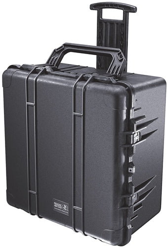 Pelican 1640 Protector Transport Case with Foam & Wheels, Black (ID 23.70"L x 24.00"W x 13.90"D) Mfr# 1640-000-110