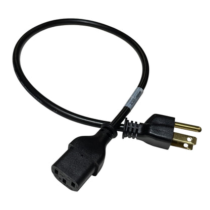 Volex 17002A-10-B1 AC Power Cord 18/3 SVT 5-15P C13 IEC Equipment Cable, UL/CSA, 1.5' (18 Inch), Rated 10 Amp 125VAC