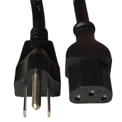 Volex 17041A-10-B1 AC Power Cord 5-15P C13 16/3, IEC Equipment Cable, UL/CSA, Rated 13A 125VAC, 24" (2 Feet), Black