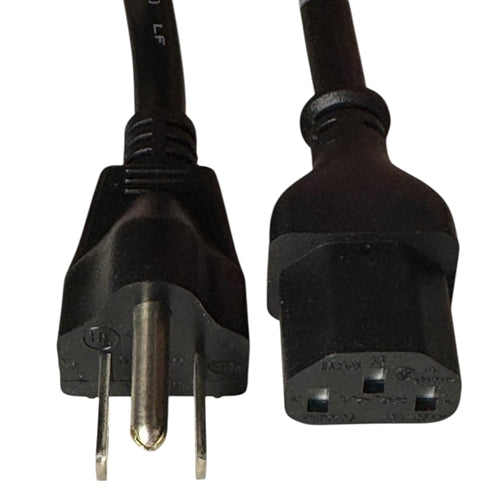 Volex 17041A-10-B1 AC Power Cord 5-15P C13 16/3, IEC Equipment Cable, UL/CSA, Rated 13A 125VAC, 24" (2 Feet), Black