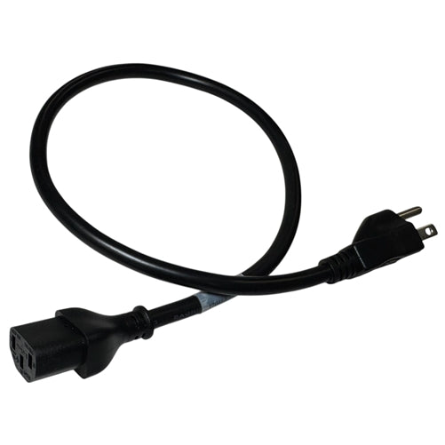 Volex 17041A-10-B1 AC Power Cord 5-15P C13 16/3, IEC Equipment Cable, UL/CSA, Rated 13A 125VAC, 24" (2 Feet), Black