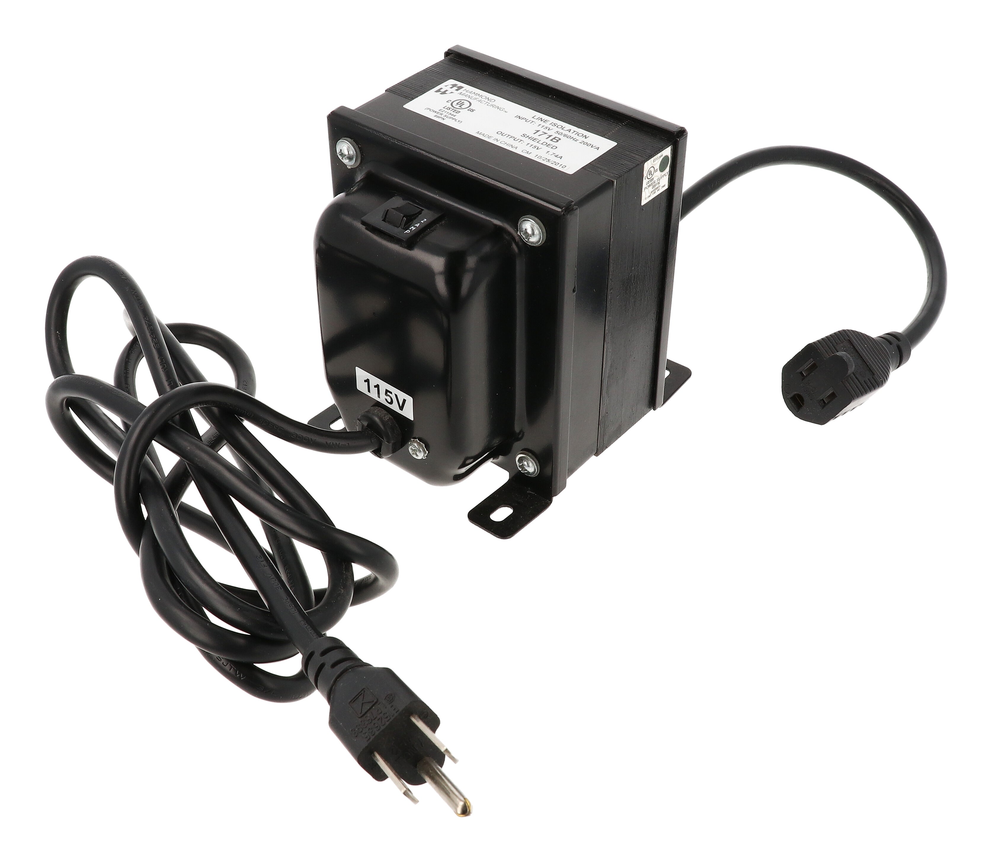 Hammond 171B Plug In Isolation Transformer 200Va – B&E Electronics